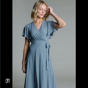 Womens Brass and Roe wrap maxi dress. Black not pink. Size XL Great condition